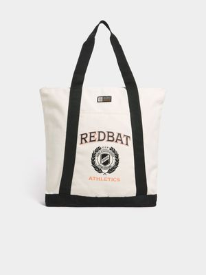 Redbat Unisex Athletics Shopper Cream/Black Bag