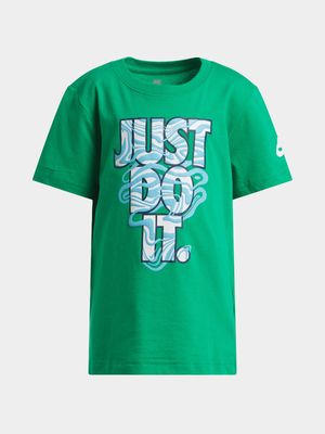 Nike Toddler Boys JDI Waves Tee Green Cotton Top