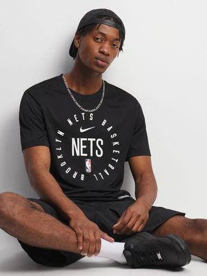 Nike Men's Brooklyn Nets Black T-Shirt