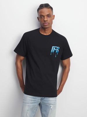 Redbat Men's Black Graphic T-Shirt