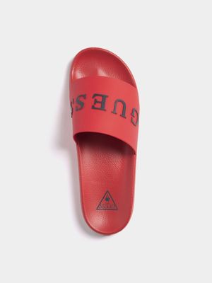 Men's Guess Multi Burning Flame Slides