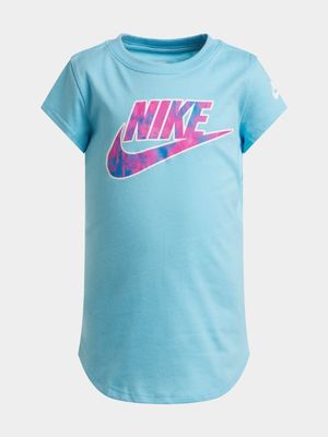 Nike Toddler Girls Club Tee Blue Cotton Tunic