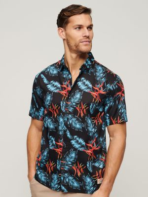 Men's Superdry Blue Hawaiian Shirt