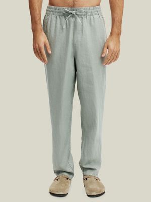 Men's Cotton On Green Linen Pants