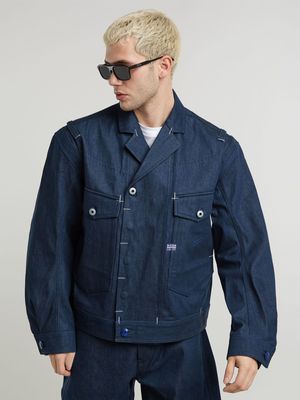 G-Star Men's Origins Selvedge Raw Denim Dark Blue Jacket