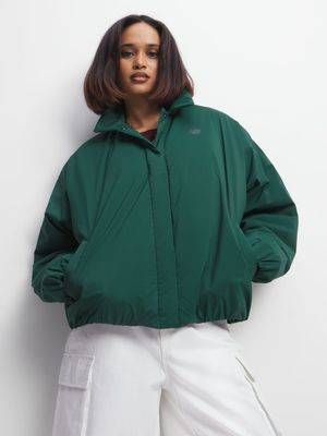 New Balance Women's Green Coaches Jacket