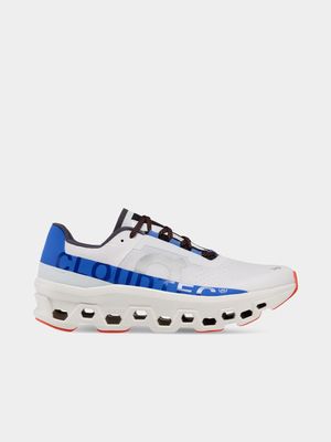 Women's On Cloudmonster White/Blue Running Shoe