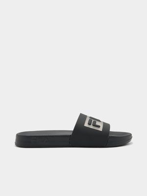 Women's Fila Allegra Black Slides