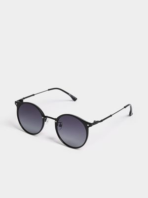 Men's Relay Jeans Round Combo Black  Frame Sunglasses