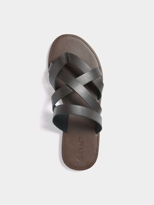 Men's Brown Strappy Sandals