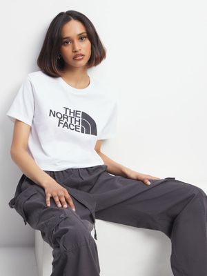 The North Face Women's Easy Cropped White T-shirt