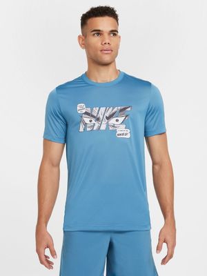 Mens Nike Dri-FIT Fitness Aegean Storm Tee