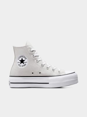 Women's Converse Chuck Taylor All Star Lift Grey/White/Black Platform Sneakers