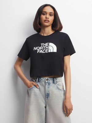 The North Face Women's Easy Cropped Black T-shirt