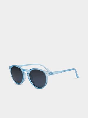 Boy's Blue Round Sunglasses