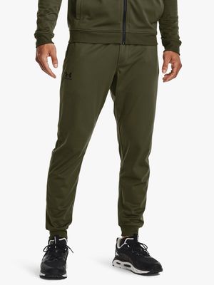 Mens Under Armour Sportstyle Tricot Green Jogger