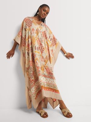 Volume Kaftan Maxi Dress