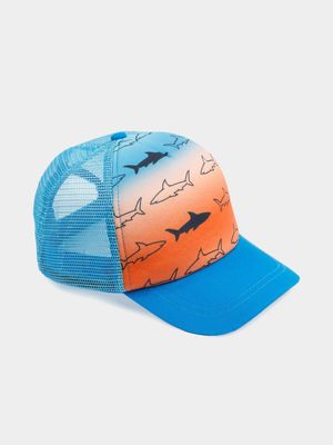 Boy's Blue Shark Peak Cap