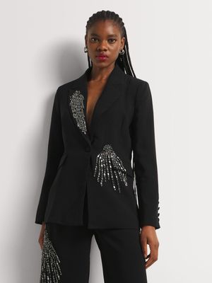 Luella Diamante Detail Blazer