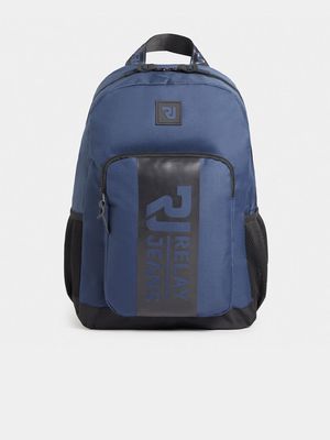 Men's Relay Jeans Centre Branded Navy Backpack