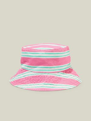 Cotton On Kids Pink Reversible Bucket Hat