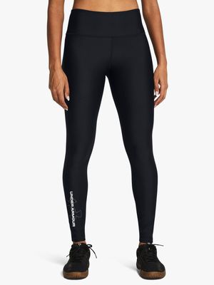 Womens Under Armour Tech Branded Black Tights