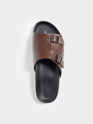 Men's Markham Strappy Brown Mule