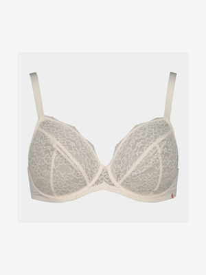 Single Lace Soft Cup Bra Plus Size 40B - 44E