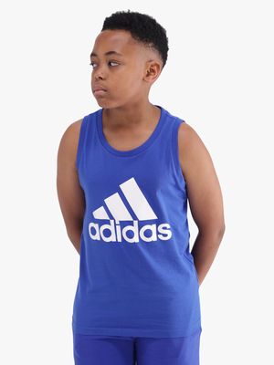 Boys adidas Blue Tank