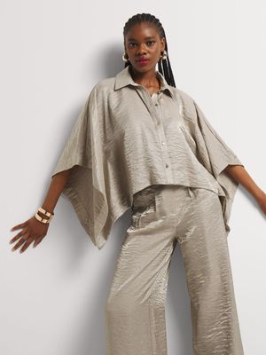 Luella Shimmer Relaxed Fit Co-ord Shirt