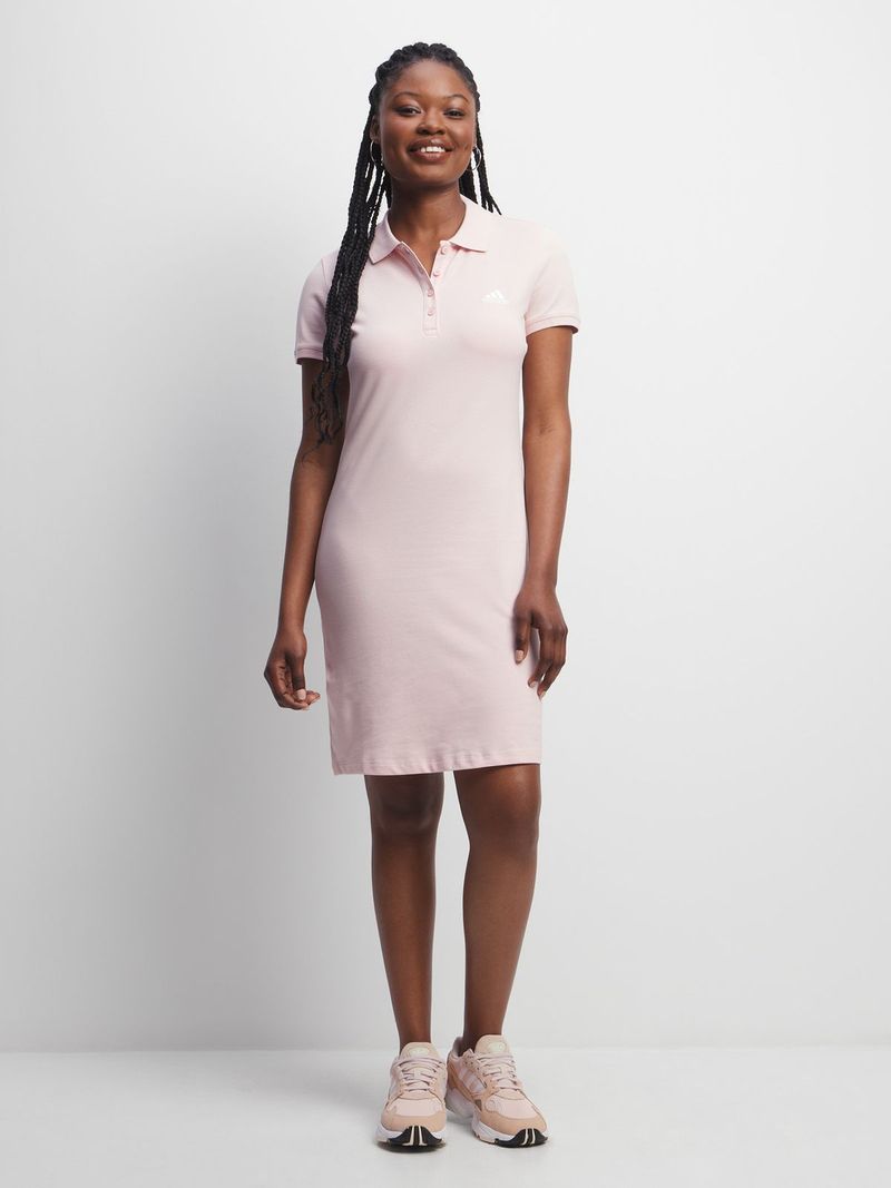 Womens adidas Pink Polo Dress Bash