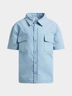 Jet Younger Boys Light Blue Utility Shirt