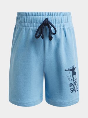 Jet Younger Boys Blue Fleece Shorts