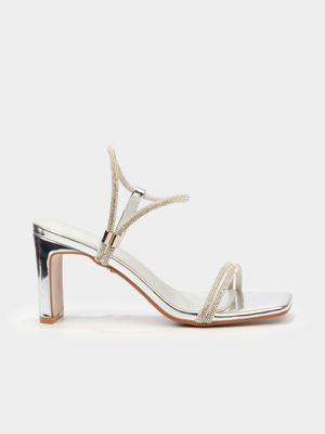 Women's Butterfly Feet Silver Charla 1 Heels