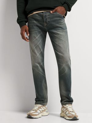 Men's Relay Jeans Slim Straight Blue Denim