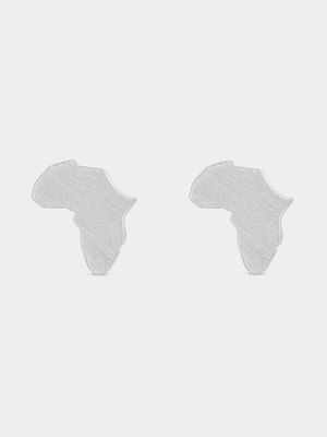 Stainless Steel Africa Stud Earrings