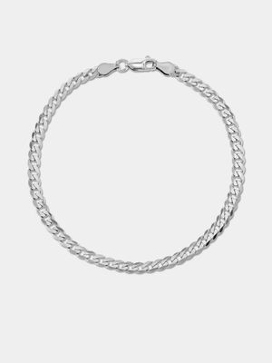 Sterling Silver Men's Curb Bracelet