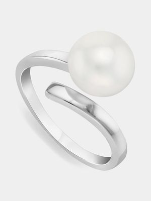 Sterling Silver Freshwater Pearl Women’s Wrap Ring