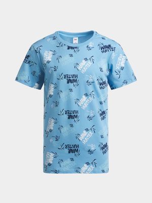 Jet Younger Boys Blue Wave Hunter T-Shirt