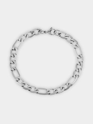 Stainless Steel Men's Figaro Bracelet