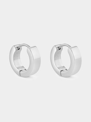 Stainless Steel Huggie Earrings