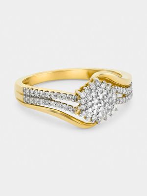 Yellow Gold 0.30ct Diamond Women’s Embrace Ring