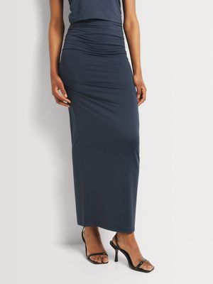 Y&G Ruched Front Maxi Skirt