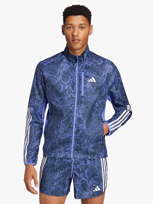 Mens adidas Own The Run Excite WIND.RDY Purple Jacket