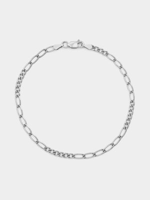 Sterling Silver Figaro Bracelet