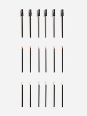 Foschini All Woman 18 Piece Spoolie, Eyeliner & Lip Brush Set