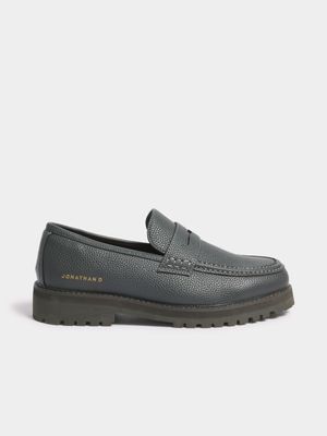 Men's Jonatha D Penny Moc Black Loafer