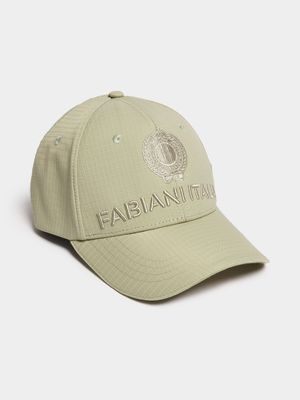 Fabiani Men's Sage Green Ribstop Cap