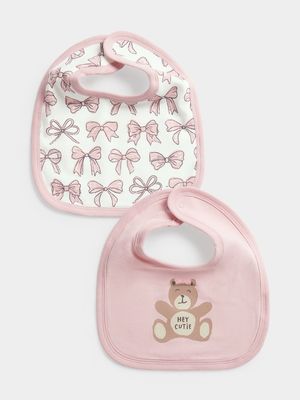 Cotton On Baby Pink The Baby Bib