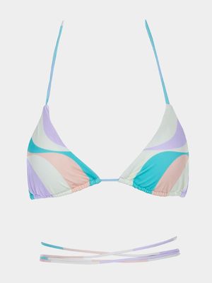 Women's Granadilla Swim Candy Waves Strappy Bikini Top